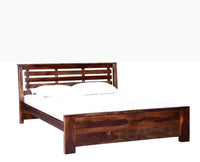 Antwerp Sheesham Wood Quen Size Bed - Queen Size Bed - Furniselan-Teak-Finish