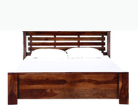 Antwerp Sheesham Wood Quen Size Bed - Queen Size Bed - Furniselan-Teak-Finish