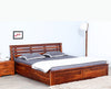 Asansol Sheesham Wood King Size Storage Bed - King Size Bed - FurniselanFurniselan