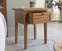Athens Bedside Table Furniselan-Rustic-Teak-Finish
