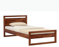 Athens Sheesham Wood Single Size Bed - Single Size Bed - Furniselan-Teak-Finish