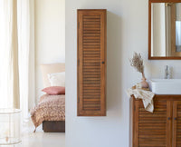 Athens Solid Acacia Wood Column Furniselan - Rustic-Teak-Finish