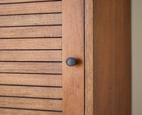 Athens Solid Acacia Wood Column Furniselan - Rustic-Teak-Finish
