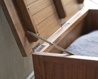 Athens Trunk Box Storage Furniselan-Rustic Teak-Finish 