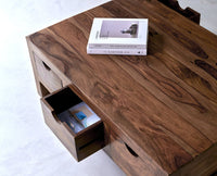 Austin Six Drawer Coffee Table Furniselan - Rustic-Teak-Finish