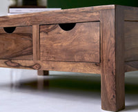 Austin Six Drawer Coffee Table Furniselan - Rustic-Teak-Finish