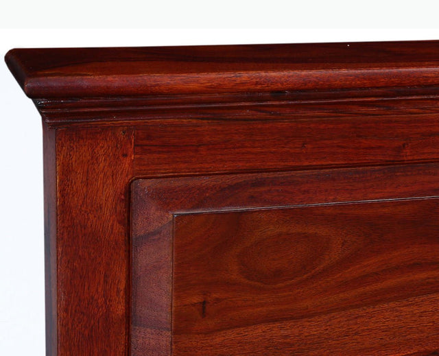 Baku Sheesham Wood Single Size Bed - Single Size Bed - Furniselan-Maple-Finish