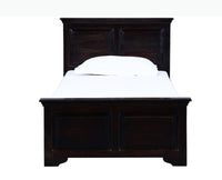 Baku Sheesham Wood Single Size Bed - Single Size Bed - Furniselan-Grey-Finish