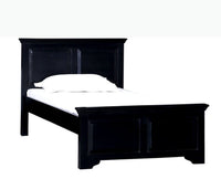 Baku Sheesham Wood Single Size Bed - Single Size Bed - Furniselan-Walnut-Finish