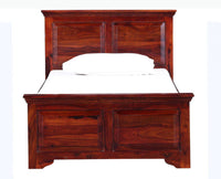Baku Sheesham Wood Single Size Bed - Single Size Bed - Furniselan-Maple-Finish