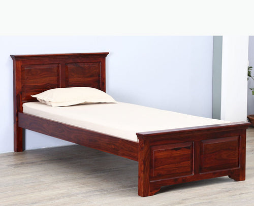 Baku Sheesham Wood Single Size Bed - Single Size Bed - Furniselan