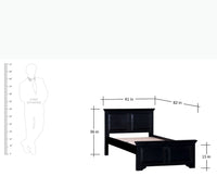 Baku Sheesham Wood Single Size Bed - Single Size Bed - Furniselan-Walnut-Finish