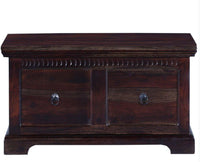 Bamako Solid Wood Storage Trunk Box - Trunks & Cabinets - Furniselan - Grey-Finish