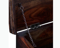 Bamako Solid Wood Storage Trunk Box - Trunks & Cabinets - Furniselan - Grey-Finish