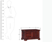 Bamako Solid Wood Storage Trunk Box - Trunks & Cabinets - Furniselan - Maple-Finish