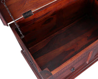 Bamako Solid Wood Storage Trunk Box - Trunks & Cabinets - Furniselan - Maple-Finish