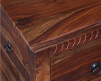 Bamako Solid Wood Storage Trunk Box - Trunks & Cabinets - Furniselan - Teak-Finish