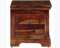 Bamako Solid Wood Storage Trunk Box - Trunks & Cabinets - Furniselan - Teak-Finish