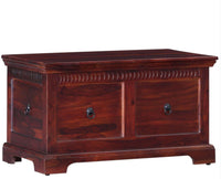 Bamako Solid Wood Storage Trunk Box - Trunks & Cabinets - Furniselan - Maple-Finish