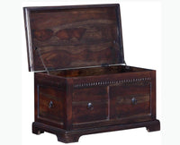 Bamako Solid Wood Storage Trunk Box - Trunks & Cabinets - Furniselan - Grey-Finish