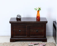 Bamako Solid Wood Storage Trunk Box - Trunks & Cabinets - Furniselan - Grey-Finish