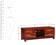 Bangalore Solid Wood Four Drawer TV Cabinet - Tv Cabinet - Furniselan