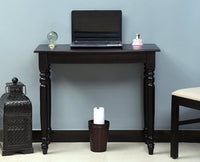 Bangkok Solid Wood Console Table , Study Laptop Table - Study Table - Furniselan - Walnut-Finish