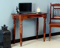 Bangkok Solid Wood Console Table , Study Laptop Table - Study Table - Furniselan -  Maple-Finish