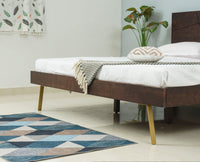 Barcelona Solid Wood King Size Bed - King Size Bed - Furniselan-Grey-Finish