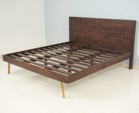 Barcelona Solid Wood King Size Bed - King Size Bed - Furniselan-Grey-Finish