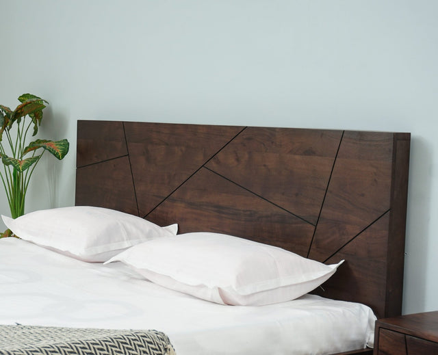 Barcelona Solid Wood King Size Bed - King Size Bed - Furniselan-Grey-Finish
