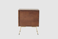 Barcelona Solid Wood Two Drawer Bedside Table - Bedside Table - Furniselan-Grey-Finish