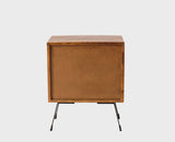 Barcelona Solid Wood Two Drawer Bedside Table - Bedside Table - Furniselan-Teak-Finish