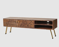 Barcelona Tv Cabinet with Two Doors - Tv Cabinet - Furniselan - Grey-Finish