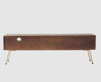 Barcelona Tv Cabinet with Two Doors - Tv Cabinet - Furniselan - Grey-Finish