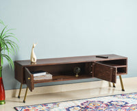 Barcelona Tv Cabinet with Two Doors - Tv Cabinet - Furniselan - Grey-Finish