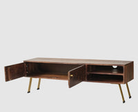 Barcelona Tv Cabinet with Two Doors - Tv Cabinet - Furniselan - Grey-Finish