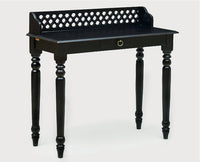 Bareilly Solid Wood Study Table with One Drawer - Study Table - Furniselan - Walnut-Finish