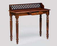 Bareilly Solid Wood Study Table with One Drawer - Study Table - Furniselan - Maple-Finish