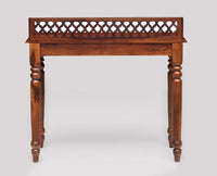 Bareilly Solid Wood Study Table with One Drawer - Study Table - Furniselan - Maple-Finish