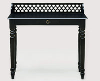 Bareilly Solid Wood Study Table with One Drawer - Study Table - Furniselan - Walnut-Finish