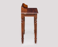 Bareilly Solid Wood Study Table with One Drawer - Study Table - Furniselan - Maple-Finish