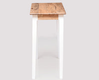 Beijing Solid Wood Study Table with One Drawer - Study Table - Furniselan - White-Finish