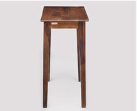 Beijing Solid Wood Study Table with One Drawer - Study Table - Furniselan - Teak-Finish