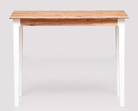Beijing Solid Wood Study Table with One Drawer - Study Table - Furniselan - White-Finish