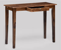 Beijing Solid Wood Study Table with One Drawer - Study Table - Furniselan - Teak-Finish