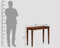 Beijing Solid Wood Study Table with One Drawer - Study Table - Furniselan - Teak-Finish