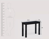 Belem Solid Wood Console Table , Study Laptop Table - Study Table - Furniselan - Walnut-Finish