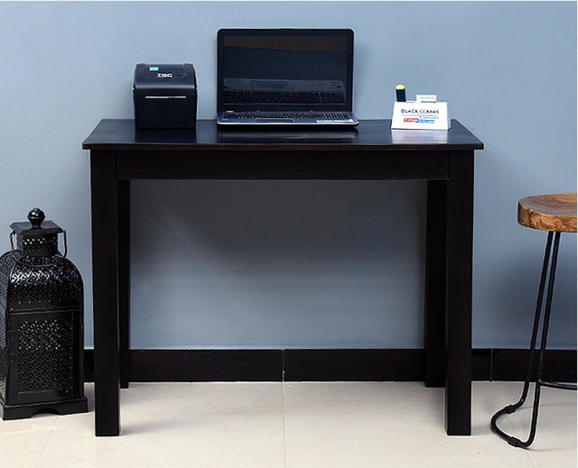 Belem Solid Wood Console Table , Study Laptop Table - Study Table - Furniselan - Walnut-Finish