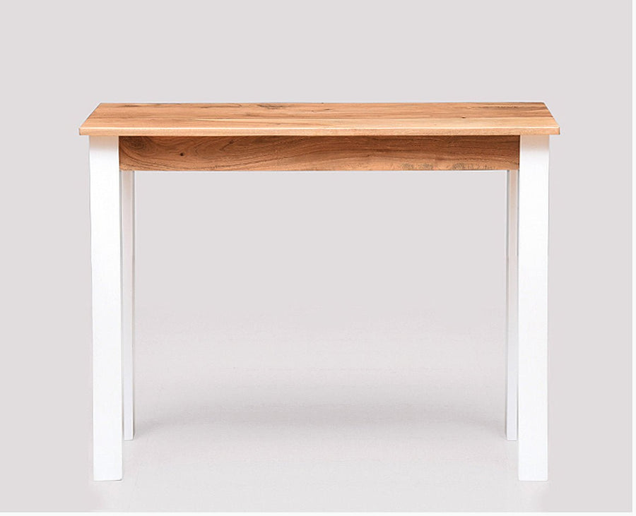 Belem Solid Wood Console Table , Study Laptop Table - Study Table - Furniselan - White-Finish
